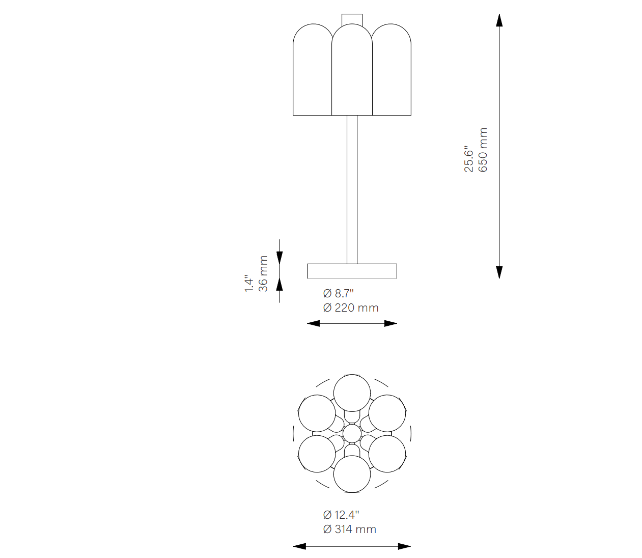 ODYSSEY 6 - Table Lamp